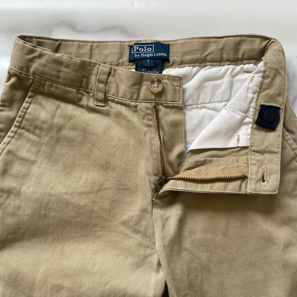 Polo Ralph Lauren Big Boys size 7 Straight Fit Stretch Twill Khaki pants - Picture 5 of 6